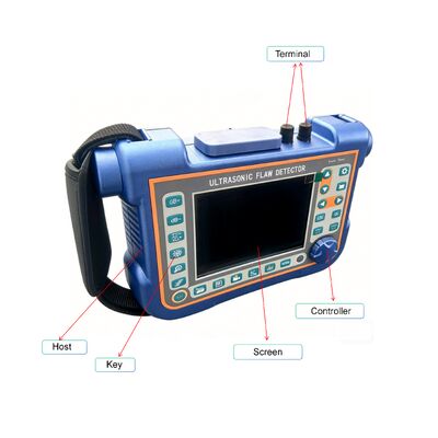 KUT-681 Digital Portable Ultrasonic Flaw Detector IP65/IP67 NDT Defect Tester for Weld Crack Thickness Detection