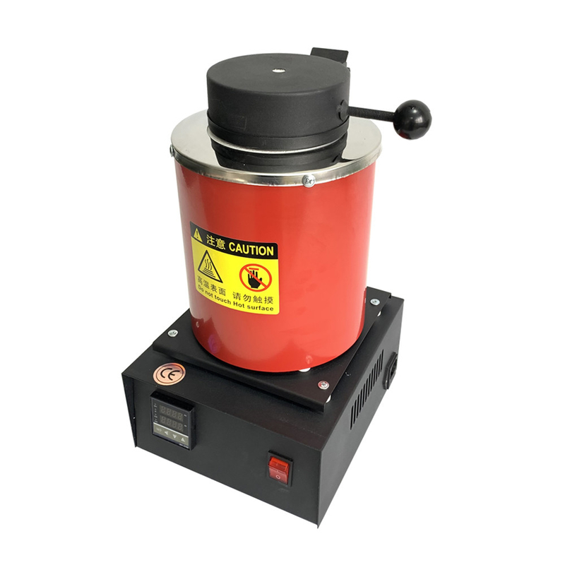 2KG Small CNC Gold Melting Furnace, 220V 1400W Metals Melting Furnace Machine/Instrument/Equipment