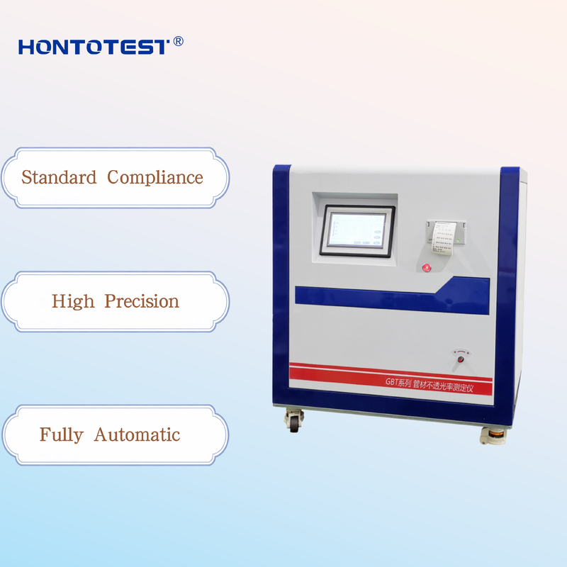 HT-GBT-40 Pipe Opacity Tester, Automatic Light Transmittance Tester for Plastic Pipes & Fittings, 4-Specimen Simultaneous Test for Lab Quality Inspection