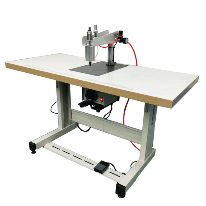 Face Mask Making Machine Tape Welding Machine Ultrasonic Semi Auto Elastic Earloop Welding Machine